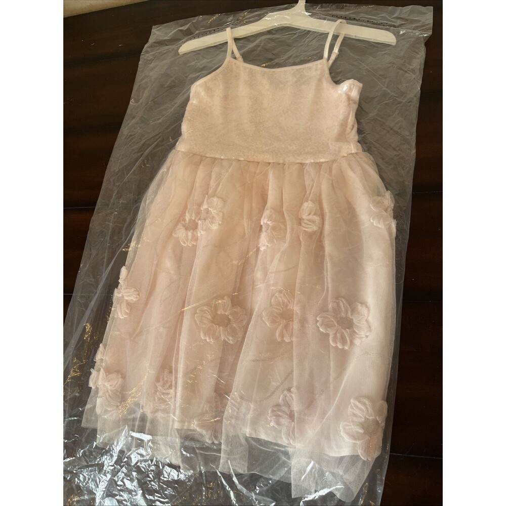 Flower Sequence Girls Size 8 Dress Pink